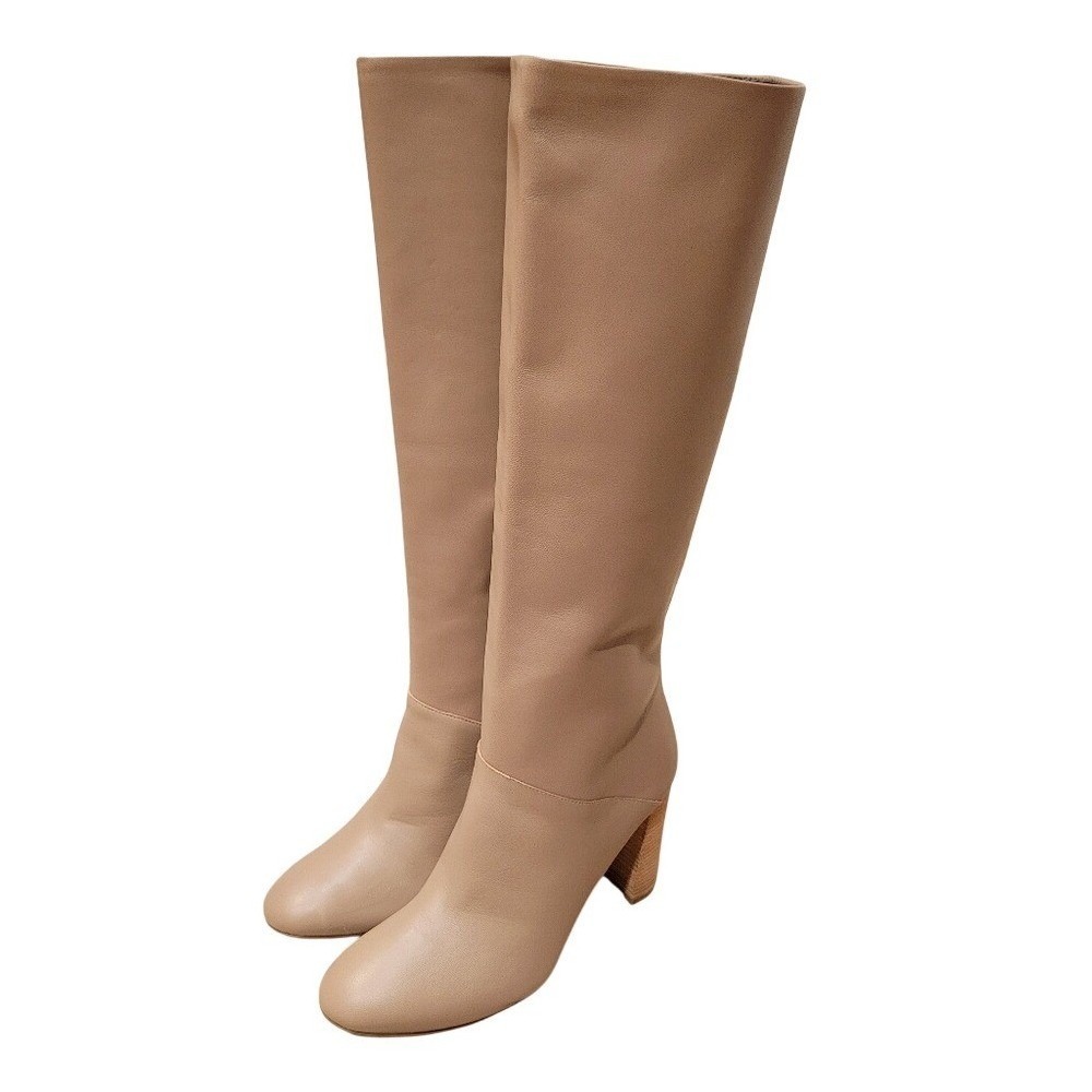 Cole Haan Glenda Leather Knee-High Boots Tall Leather Boots Size 7.5B NWOT Taupe